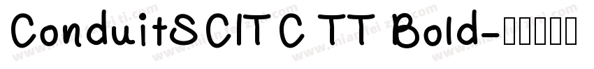 ConduitSCITC TT Bold字体转换